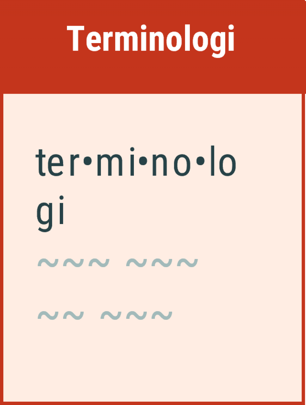 Terminologi - Prinsipp for informasjonsmodellering
