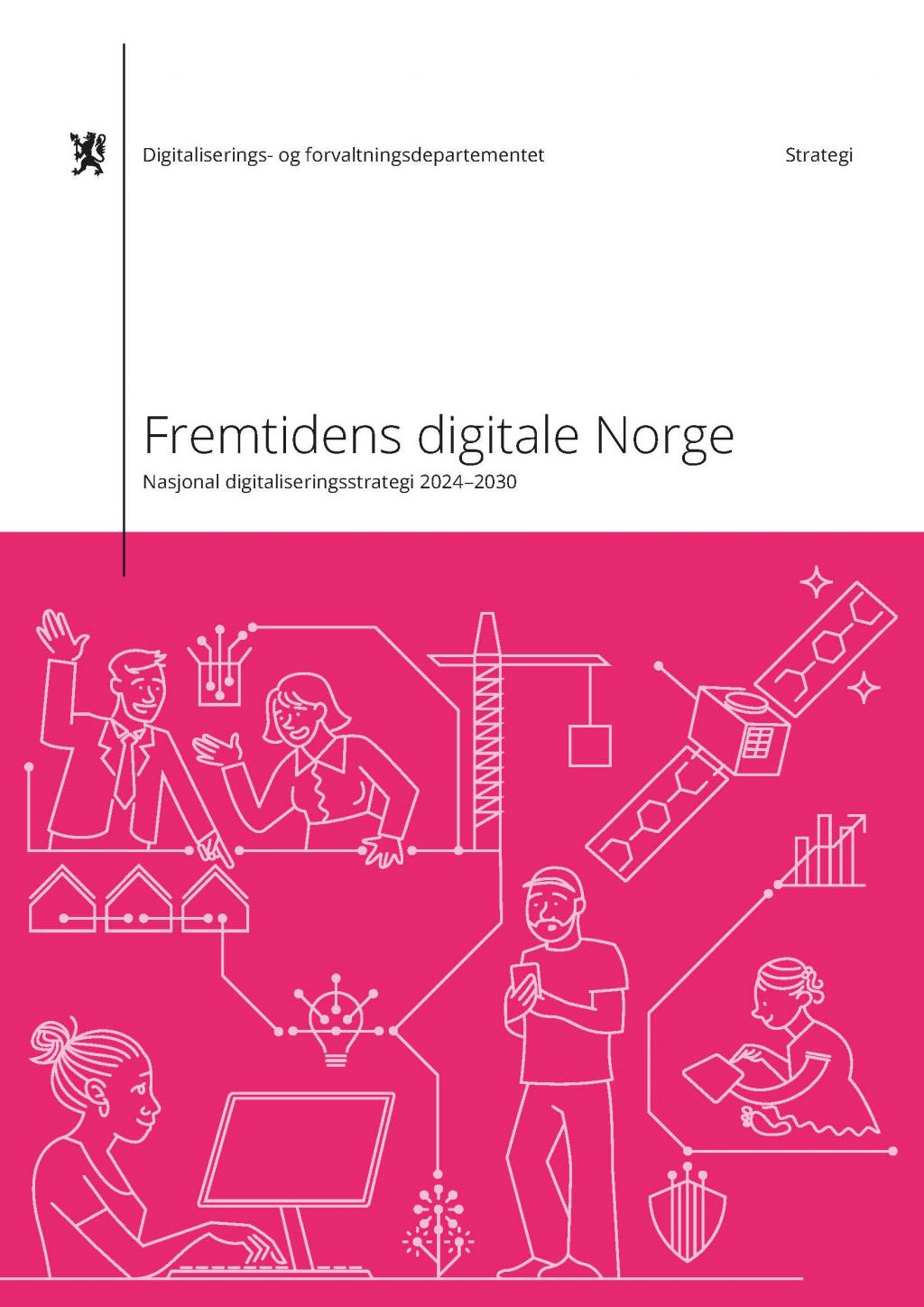 Forsiden til digitaliseringsstrategien 2024-2030